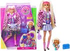 Barbie Extra Moda Lalka Kurtka futerkowe rekawy/Karbowane blond wlosy (GRN27/GYJ77) 