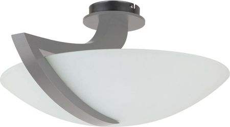 Ket LAMPA sufitowa szklana OPRAWA loftowa szara biała (KET200)