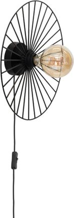 Britop Kinkiet LAMPA ścienna ANTONELLA druciana OPRAWA metalowy kapelusz czarny (289149104)