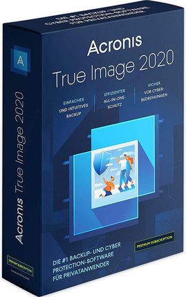 Acronis True Image 2020 Premium, 1 PC/MAC, 1 rok abonamentu, 1TB Cloud,  1 Urządzenie (THP3B5LOS)
