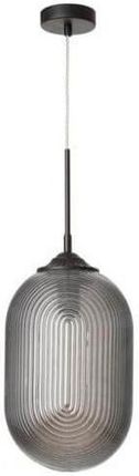 Mlamp Loft LAMPA wisząca ATHENA szklana OPRAWA modernistyczny ZWIS podłużny przydymiony - czarny (139119110)