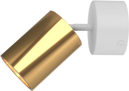 Orlicki Design Downlight Kika Mobile Bianco Gold Regulowana Tuba Metalowa Biały Złoty (KIKAMOBILEBIANCOGOLD)