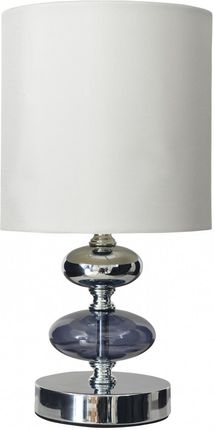 Nave Abażurowa LAMPKA stołowa stojąca nocna biała chrom (3098123)