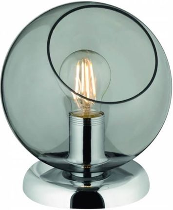 Mlamp Stołowa LAMPA stojąca nocna LAMPKA szklana kula ball chrom przydymiona (R50071054)