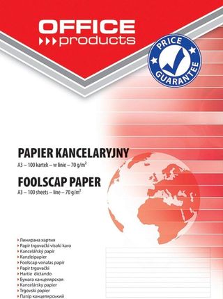 Office Products Papier Kancelaryjny W Linie A3 100Ark.