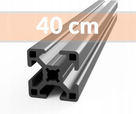 Profil Aluminiowy Konstrukcyjny 30x30 T8 40 cm (HW)