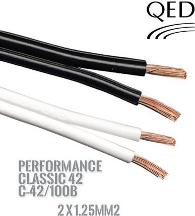 Qed Kabel głośnikowy PERFORMANCE C-42/100B 2 x 1.25mm2