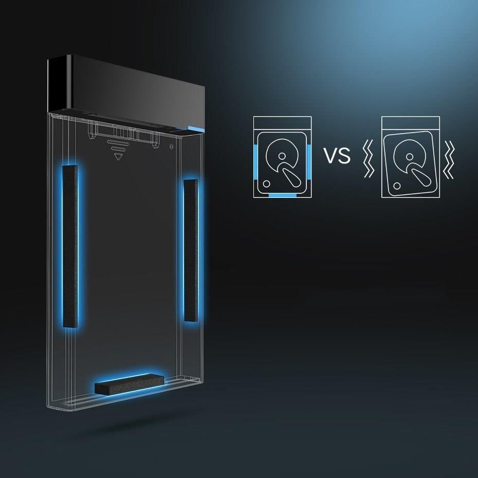 Ugreen Kieszeń Na Dysk Hdd Ssd Obudowa Dysku Sata 2,5'' Usb 3.2 Gen 1 (5 Gbps) Usb Typ C + Kabel 0,5 M Czarny (Us221 50743) (US22150743) - zdjęcie 6 Ugreen Kieszeń Na Dysk Hdd Ssd Obudowa Dysku Sata 2,5'' Usb 3.2 Gen 1 (5 Gbps) Usb Typ C + Kabel 0,5 M Czarny (Us221 50743) (US22150743)