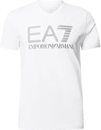 Ea7 Emporio Armani T-Shirt Z Nadrukiem Z Logo - Ceny i opinie T-shirty i koszulki męskie BBYP