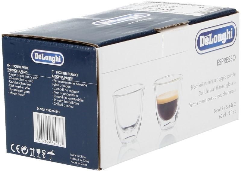 DeLonghi Espresso glasses set 2, 60ml DLSC310 (5513214591)