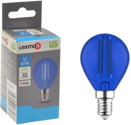 Lexman Żarówka dekoracyjna LED E14 4.5 W 83 lm Niebieska