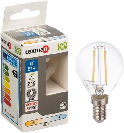 Lexman Żarówka LED E14 (230 V) 2.8 W 249 lm Neutralny
