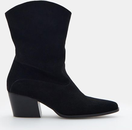 Mohito - Zamszowe kowbojki - Czarny - Ceny i opinie - Ceneo.pl