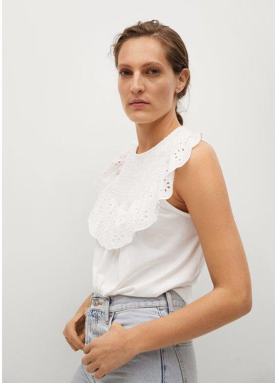 Mango Bluzka Lollipop 87027880 Biały Regular Fit - Ceny i opinie - Ceneo.pl