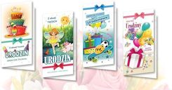 Zdjęcie Karnet DL De Lux. Złocony Urodziny MIX (10szt.) - Miechów