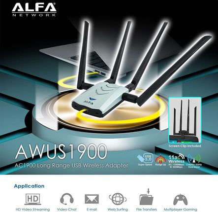 【新品 未開封】ALFA AWUS1900 by Kali Linux ALFA AWUS1900 Kali Linux Experience – Cyber Security