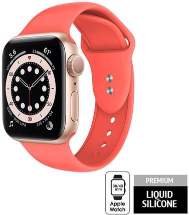 Crong Liquid - Pasek do Apple Watch 38/40mm (koralowy)