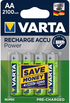 Bateria Ładowanie Varta Value, HR06, AA, 2100mAh, Ni-MH, blistr 4ks (56616101404)