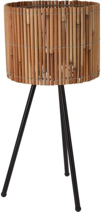 Home Styling Collection Lampa Stołowa Z Drewnianym Kloszem 54Cm Na Trójnogu (Hz1101860)