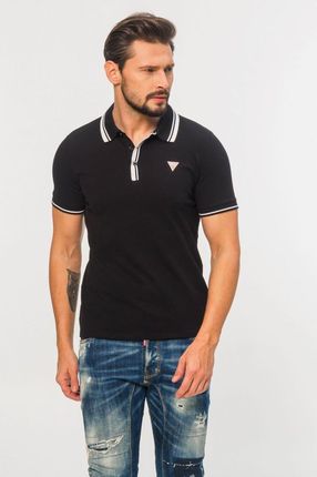 Guess - Czarna Koszulka Polo Z TrÓjkątnym Logo - Ceny i opinie T-shirty i koszulki męskie LVWM Guess - Czarna Koszulka Polo Z TrÓjkątnym Logo - Ceny i opinie T-shirty i koszulki męskie LVWM