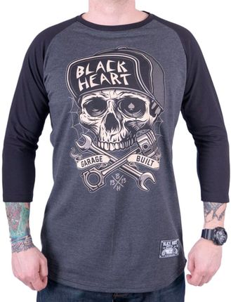Black Heart Koszulka Z Długim Rękawem Longsleeve Garage Built, Szary, XXL