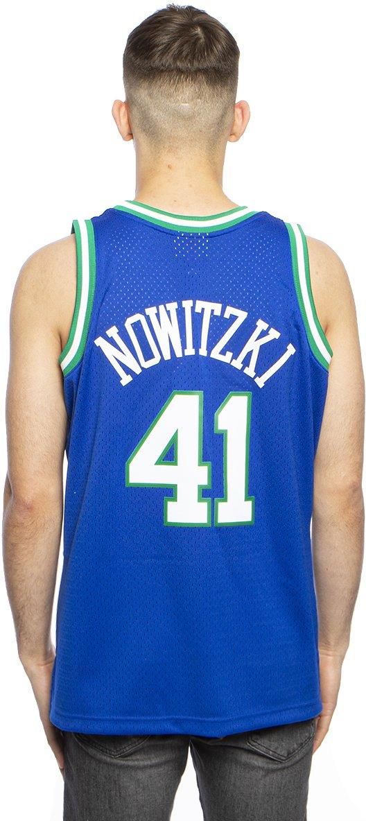 mitchell&ness × Mavs 41 ノビツキー 上質 ゲームシャツ 銀座正規取扱