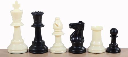Sunrise Chess & Games Figury Szachowe, Plastikowe, Obciążane