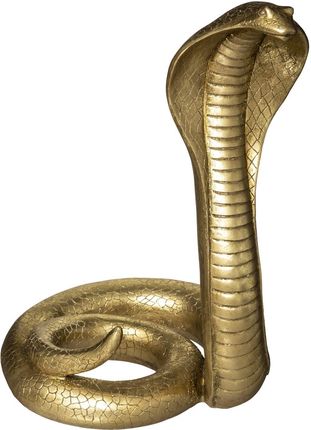 Atmosphera Dekoracyjna Figurka Z Polyresinu Cobra Złota 36cm