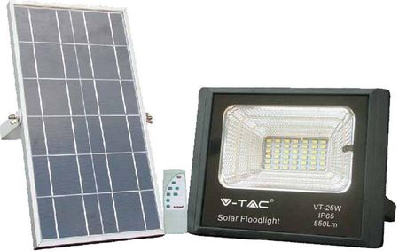 V-Tac Projektor Led Solarny 12W Vt-25W 6000K Ip65 550Lm