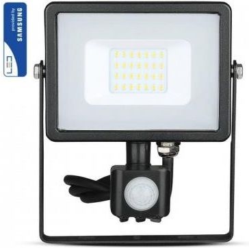 Naświetlacz Led Z Czujnikiem Ruchu Vt-20-S 10W 6400K Ip65 1600Lm Czarny V-Tac