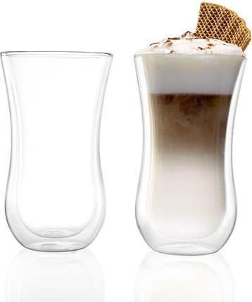 Stolzle Lausitz - Coffee' N More Ręcznie Robiona Szklanka Do Kawy, Herbaty, Drinków 330 Ml. 2szt.