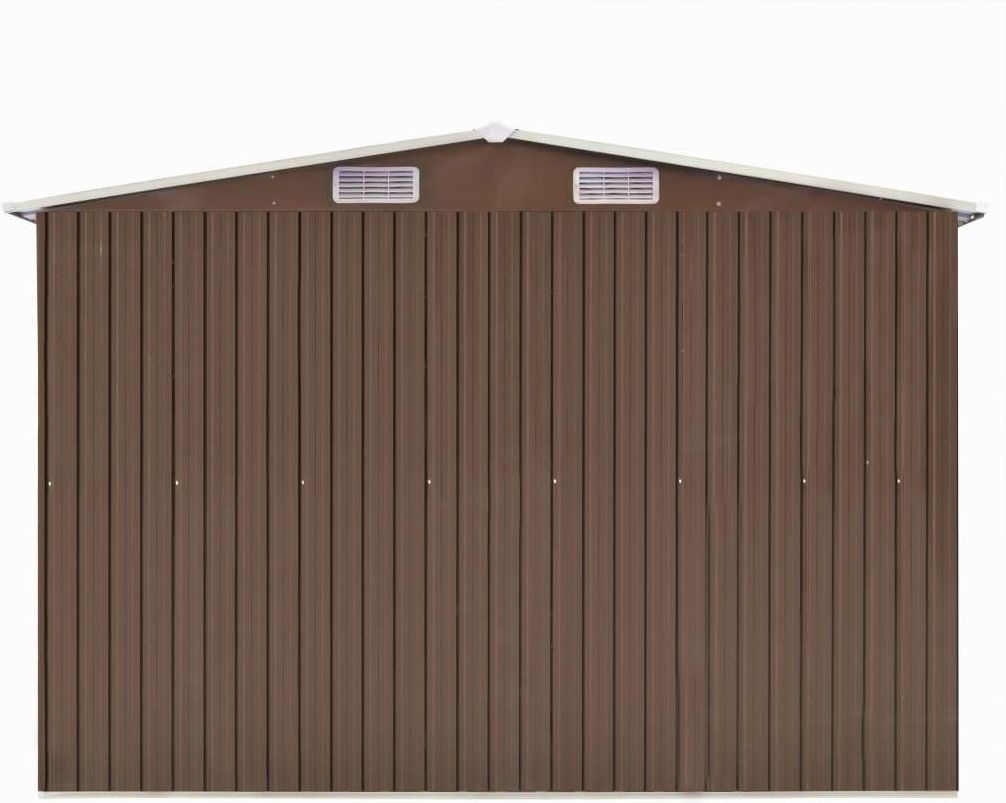 Vidaxl Szopa OgrodowaBrązowa 257X990X181cm Stal Galwanizowana - zdjęcie 8 Vidaxl Szopa OgrodowaBrązowa 257X990X181cm Stal Galwanizowana