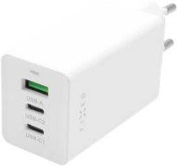 FIXED GaN USB 2x USB-C PD 65W (FIXCG65-2CU-WH) Biała