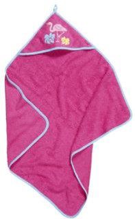 Playshoes Ręcznik Z Kapturem Frotte Flamingo Różowy