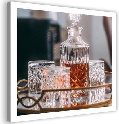 Darymex Pictures Obraz Na Płótnie Karafka Szklanki Whisky Jednoczęściowy