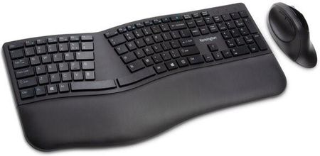 Kensington Zestaw bezprzewodowa klawiatura i mysz ergonomiczna Pro Fit K75406WW