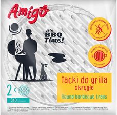 Zdjęcie Amigo Tacki Do Grilla Okrągłe 2szt. - Zielona Góra