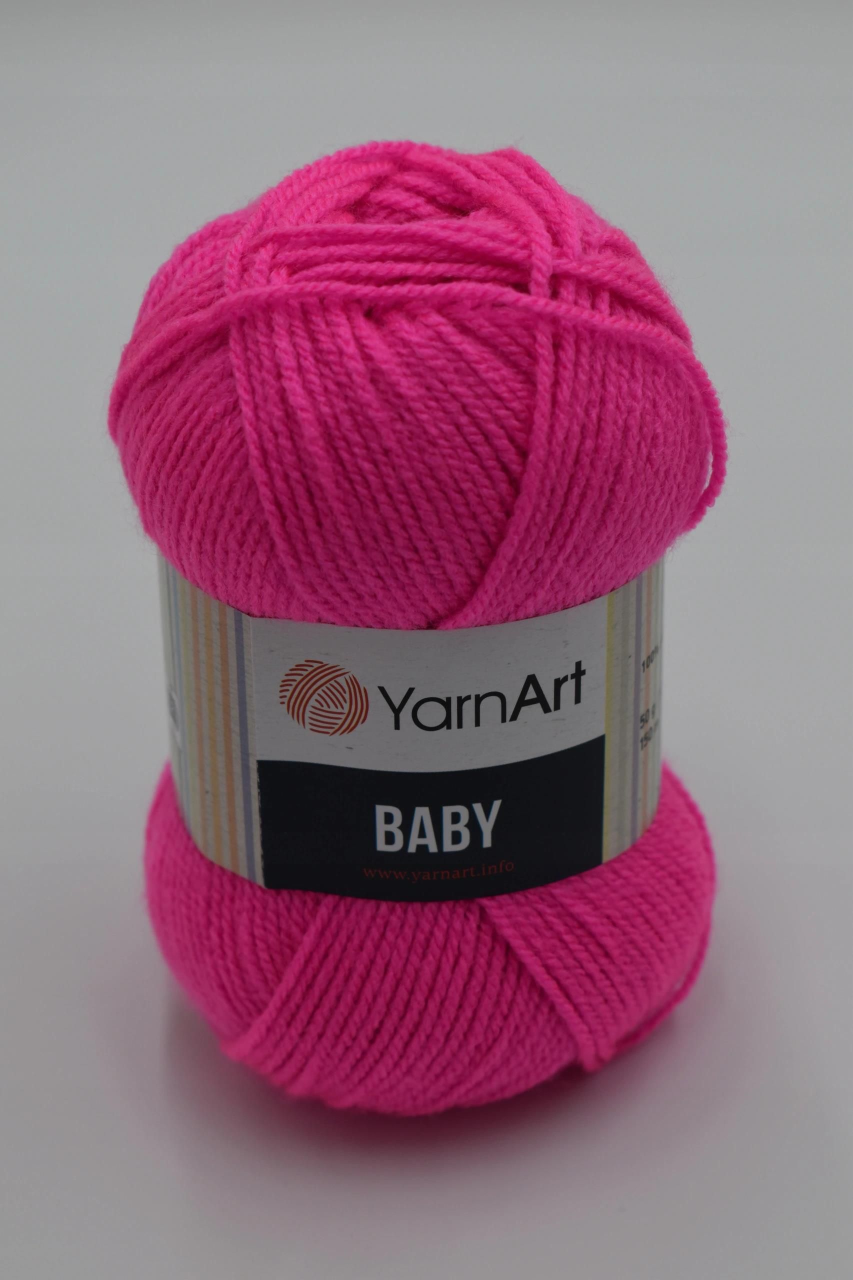 YARNART WŁÓCZKA BABY KOLOR 174 NEONOWY RÓŻ - zdjęcie 2 YARNART WŁÓCZKA BABY KOLOR 174 NEONOWY RÓŻ