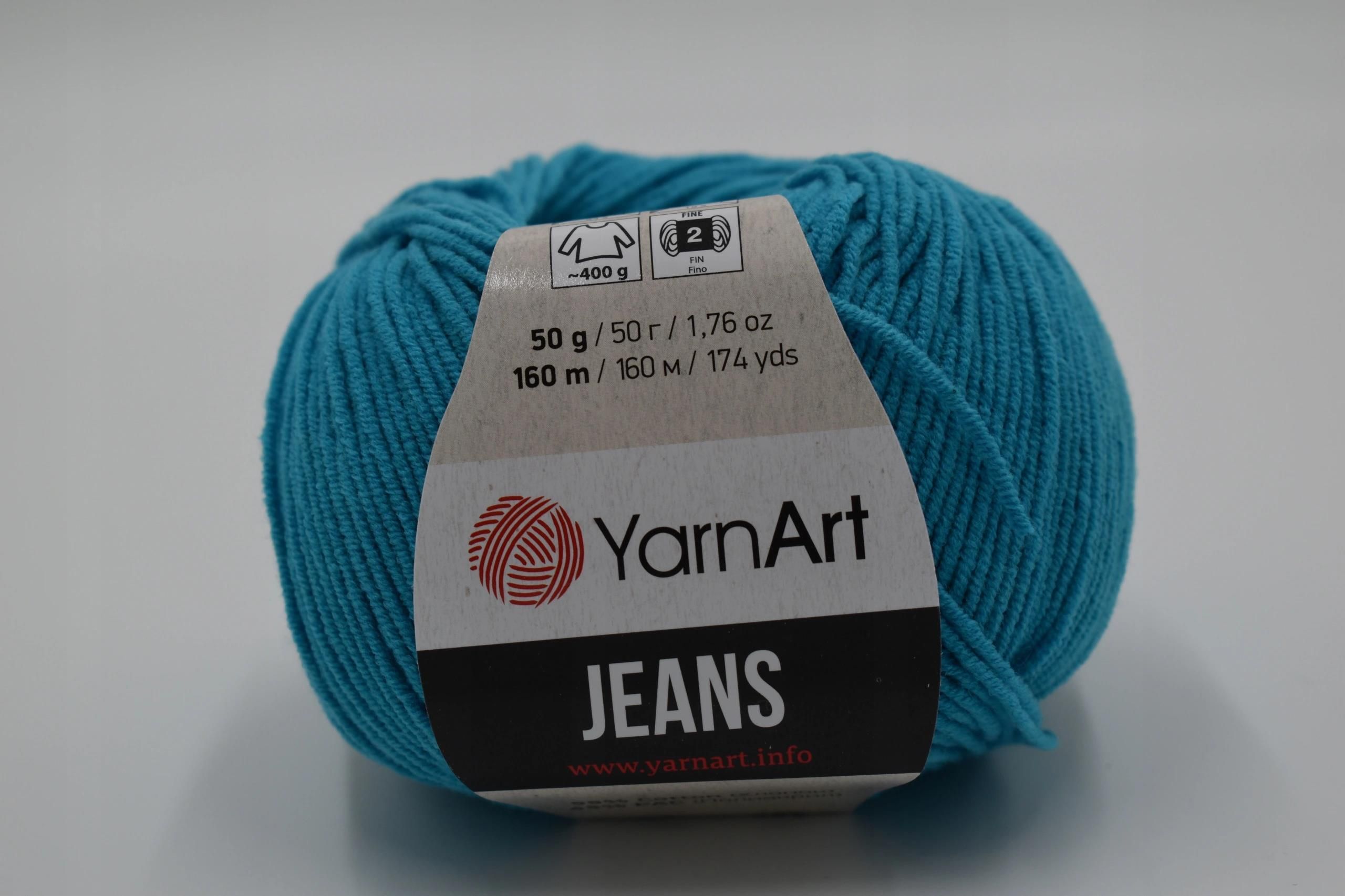 YARN-ART WŁÓCZKA YARNART JEANS KOLOR 55 - zdjęcie 4 YARN-ART WŁÓCZKA YARNART JEANS KOLOR 55