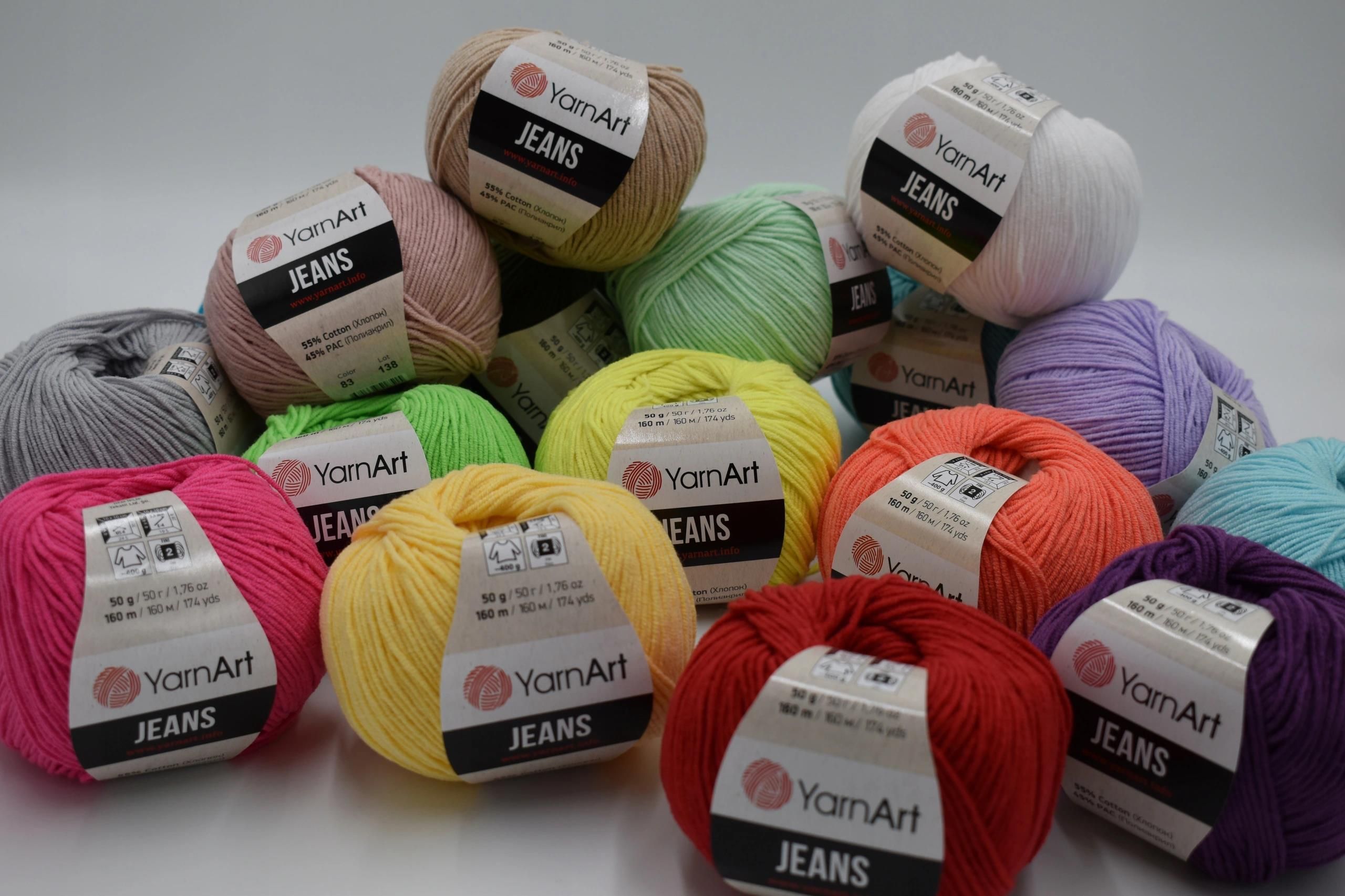 YARN-ART WŁÓCZKA YARNART JEANS KOLOR 55 - zdjęcie 2 YARN-ART WŁÓCZKA YARNART JEANS KOLOR 55