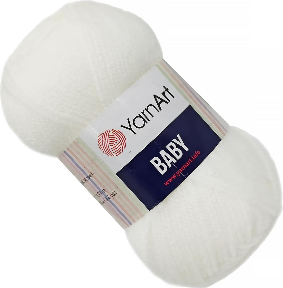 YARN-ART WŁÓCZKA BABY 150M 501 BIAŁA - zdjęcie 1 YARN-ART WŁÓCZKA BABY 150M 501 BIAŁA