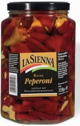 La Sienna Czerwone Pepperoni Wypełnione Mieszanką Świeżego Sera 1,55Kg