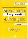 Zdjęcie Vocabulaire progressif du Francais niveau debutant klucz - Oborniki