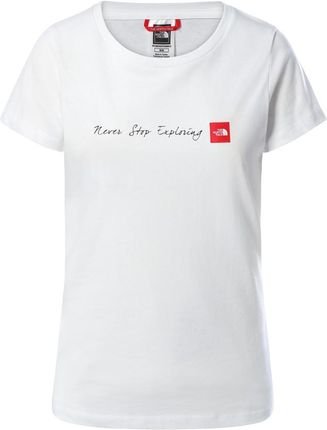 The North Face Koszulka W Nse Tee Damska : Kolor - Biały, Rozmiar - XS