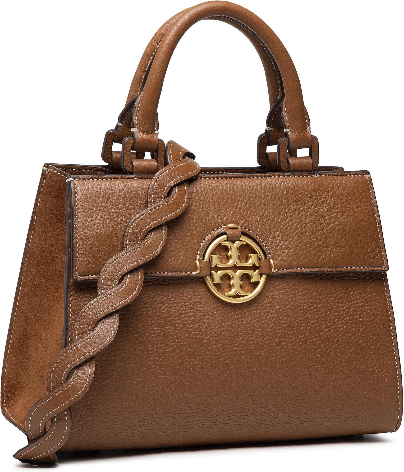 Tory Burch Torebka Miller Top Handle Satchel 79329 Light Umber 905