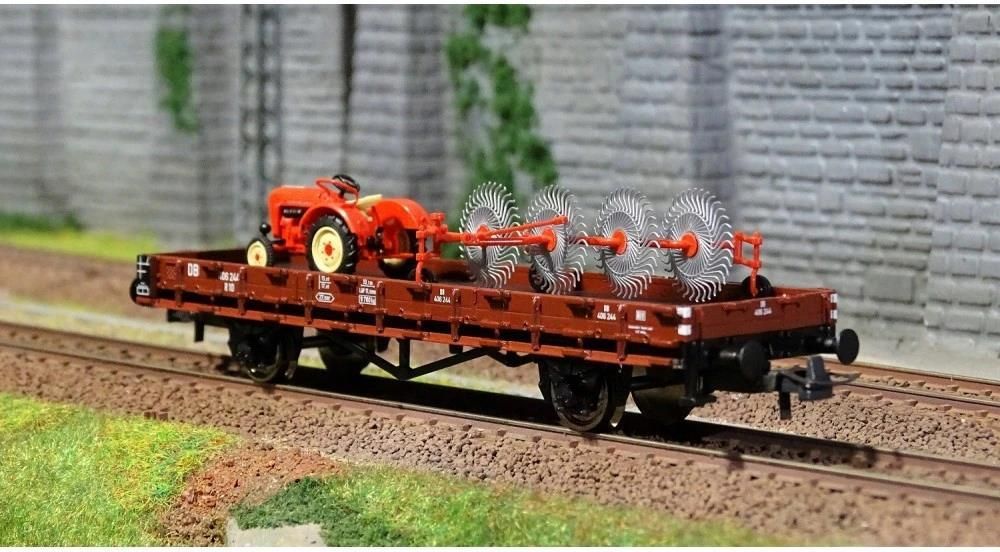 ROCO WAAGON TOWAROWY PLATFORMA Z TRAKTOREM 76988 - Ceny i