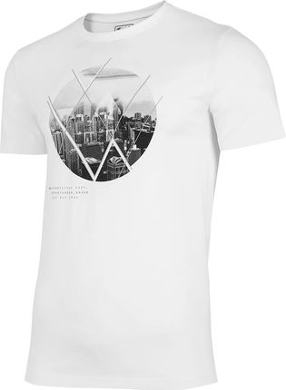 Koszulka T shirt 4F TSM023 biała (H4L21 TSM023 10S) - Ceny i opinie T-shirty i koszulki męskie PHGS Koszulka T shirt 4F TSM023 biała (H4L21 TSM023 10S) - Ceny i opinie T-shirty i koszulki męskie PHGS