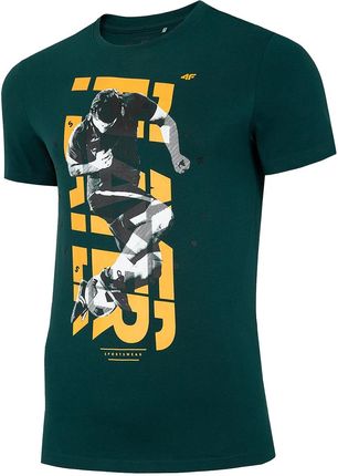 Koszulka T shirt 4F TSM011 ciemna zieleń (H4L21 TSM011 40S) - Ceny i opinie T-shirty i koszulki męskie UJDK