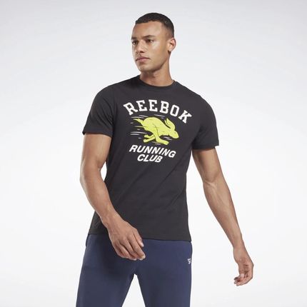 Reebok Koszulka z grafiką Running Novelty BG264 - Ceny i opinie T-shirty i koszulki męskie EFHG