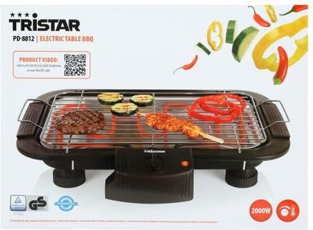 Elektryczny Grill Stołowy Tristar 38X22cm 2000W